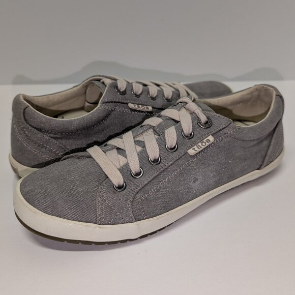 Täos Footwear Star STA-12844 Casual Sneakers in Grey Wash Canvas - Picture 5 of 16